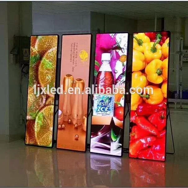 HD P2.5 indoor full color advertising led poster display