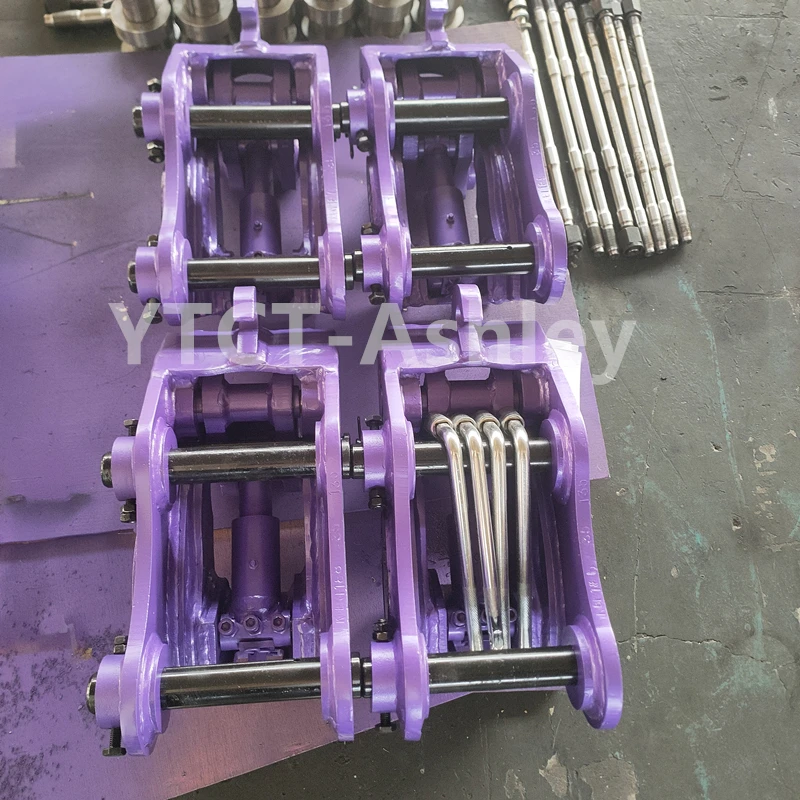 Purple YTCT02 04 06 08 Hot Sale Excavators Manual hydraulic Quick Coupler Quick Hitch