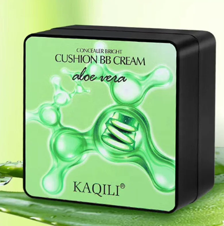 Kaqili Aloe vera air cushion BB cream nasroom puff  full coverage liquid foundation  waterproof  makeup  BB cream cushion powder