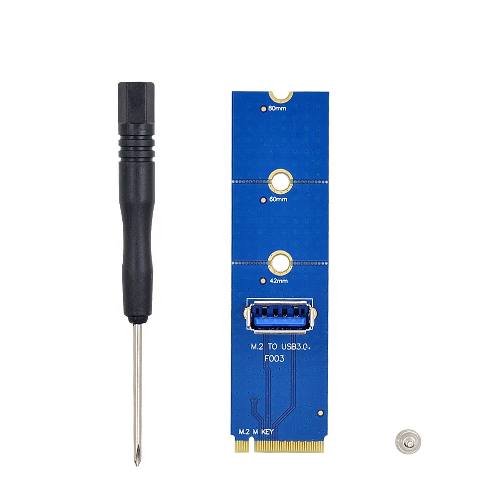5Gbps NGFF M.2 to USB 3.0 Transfer Card M2 to USB3.0 Adapter Converter for PCI Express PCI-E 1X to 16X Riser Extender