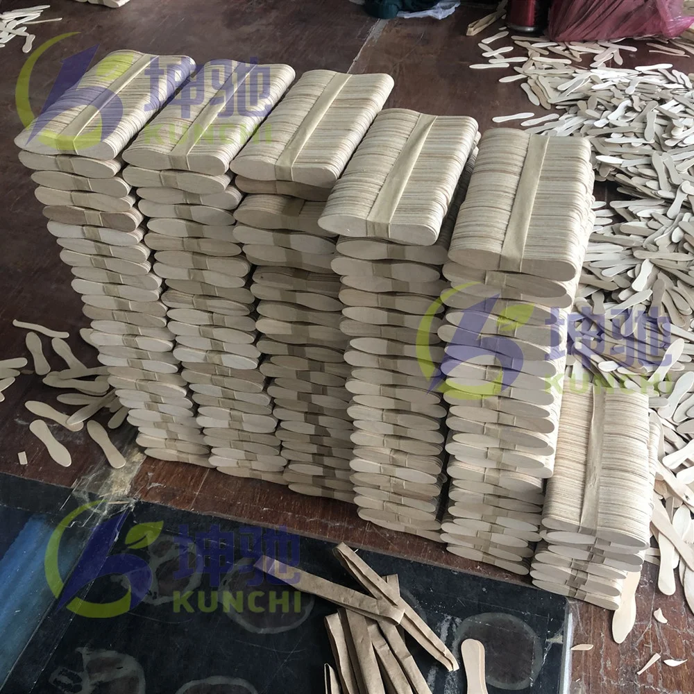 Best quality wooden tongue depressor making machine supplied by KUNCHI!