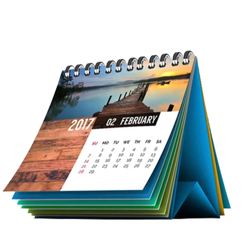 Personalized Stand up Desk 365 Day Perforated Scrolling Page Monthly Daily Calendar