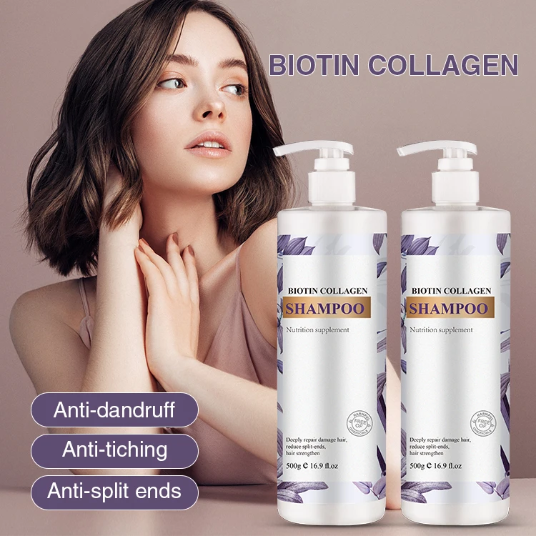 Private Label Bio Hair Care Shampoo Natural Organic Cleansing Cruelty Free Biotin Protein Infused Hair Shampoo