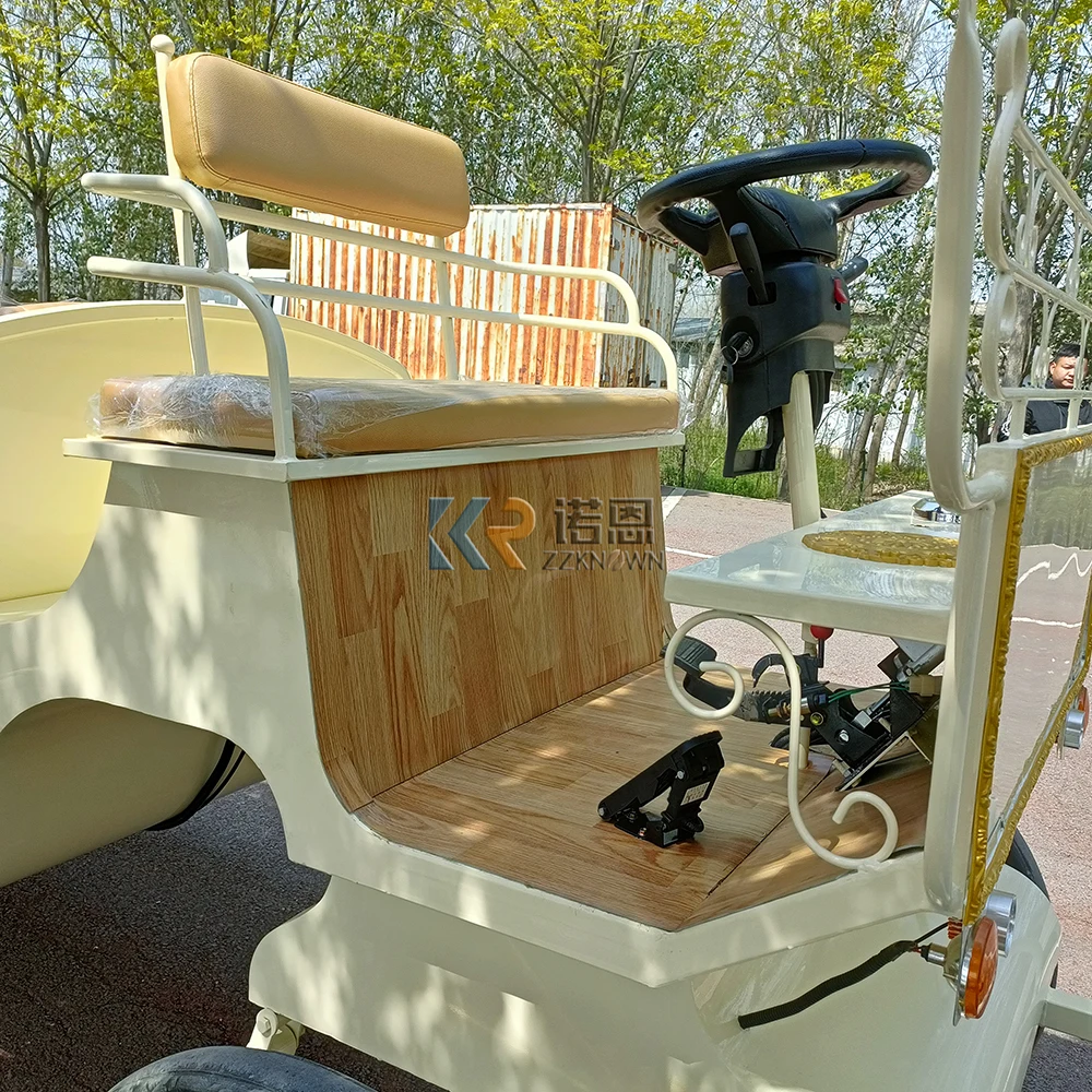 European Style electric touristic horse carriage carts caleches sightseeing Victoria horse drawn carriages wagon