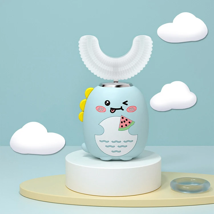 New Product Rechargeable High Quality Safty Food Grade Silicone Sonic Vibration 360 Smart Kid Electric Toothbrush