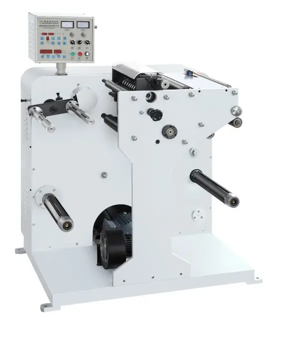Label slitting rewinder paper roll slitting and rewinding machine
