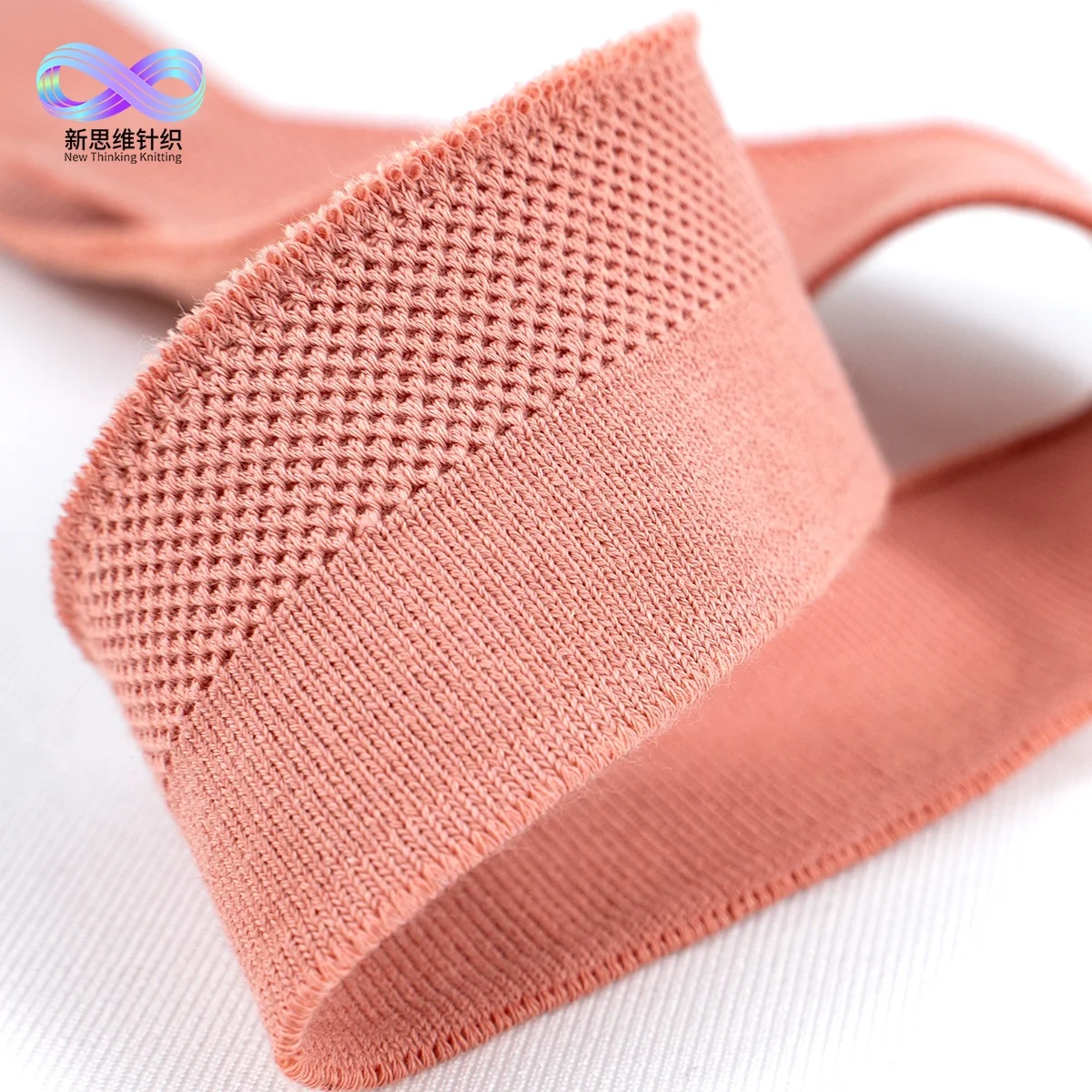 
Wholesale customized nylon 1x1 flat knitting rib fabric with special textures for casual 