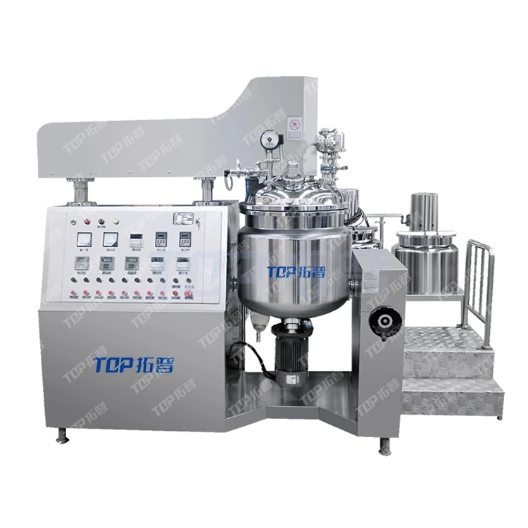 Electric Heating Chemical Industry Hair Dye Cream Making Mixing Machine Vacuum Mixer Homogenizer