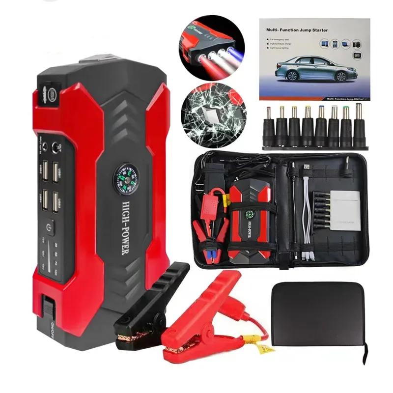 High Power Li-polymer Multi-function 12V Car Power Bank Jumper Starter 99800mAh Portable Jump Starter Jump Start Battery For Car