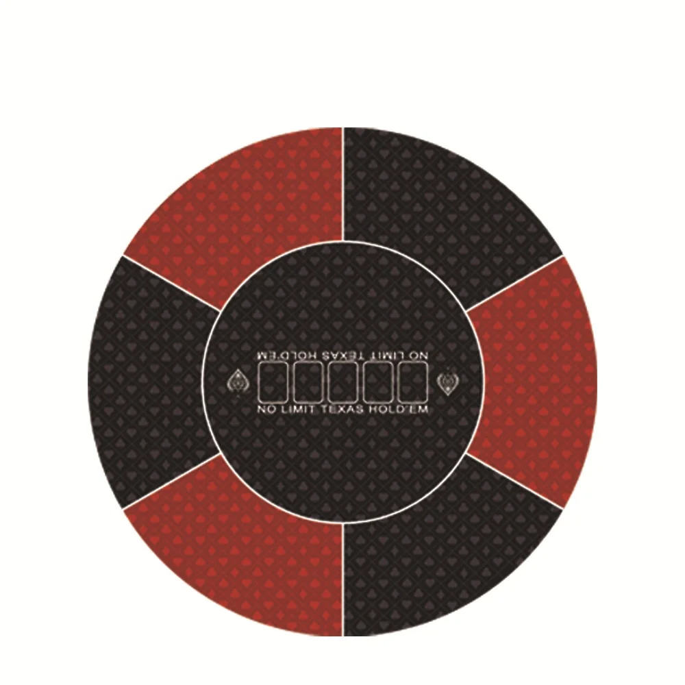 2023 LW Top Fashion 120cm Anti-skid Rubber Table Mat Custom Round Poker Mat for Multiplayers