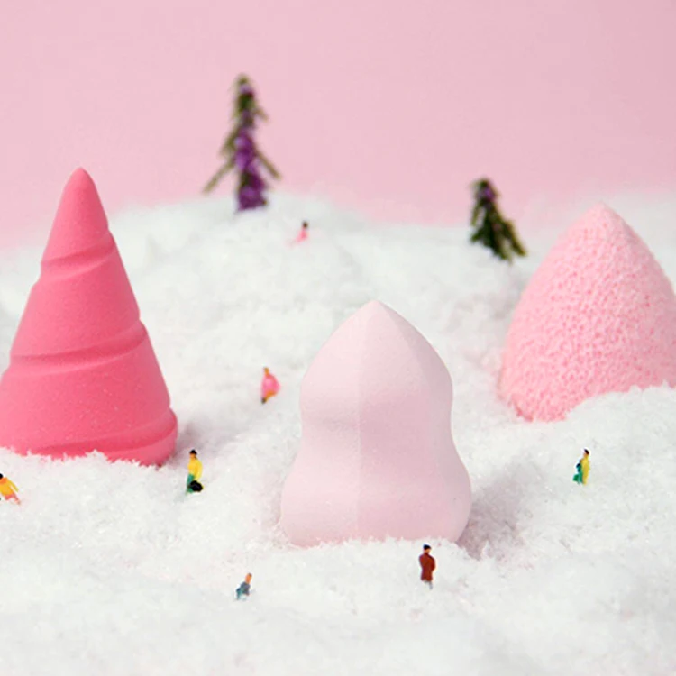 2024 New Arrivals Private Label Pink Makeup Sponge Packaging Box Gift Set  Cosmetic Puff Facial Blender Beauty Make Up Sponge