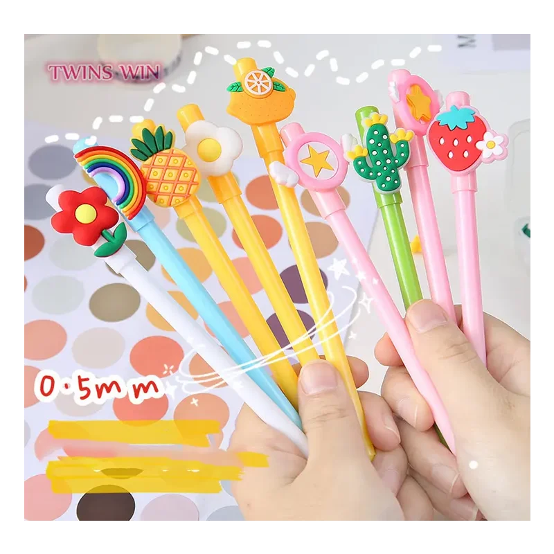 Новый дизайн кавайная гелевая ручка вернуться в школу канцелярские принадлежности для мальчиков и девочек симпатичная мультяшная 2668