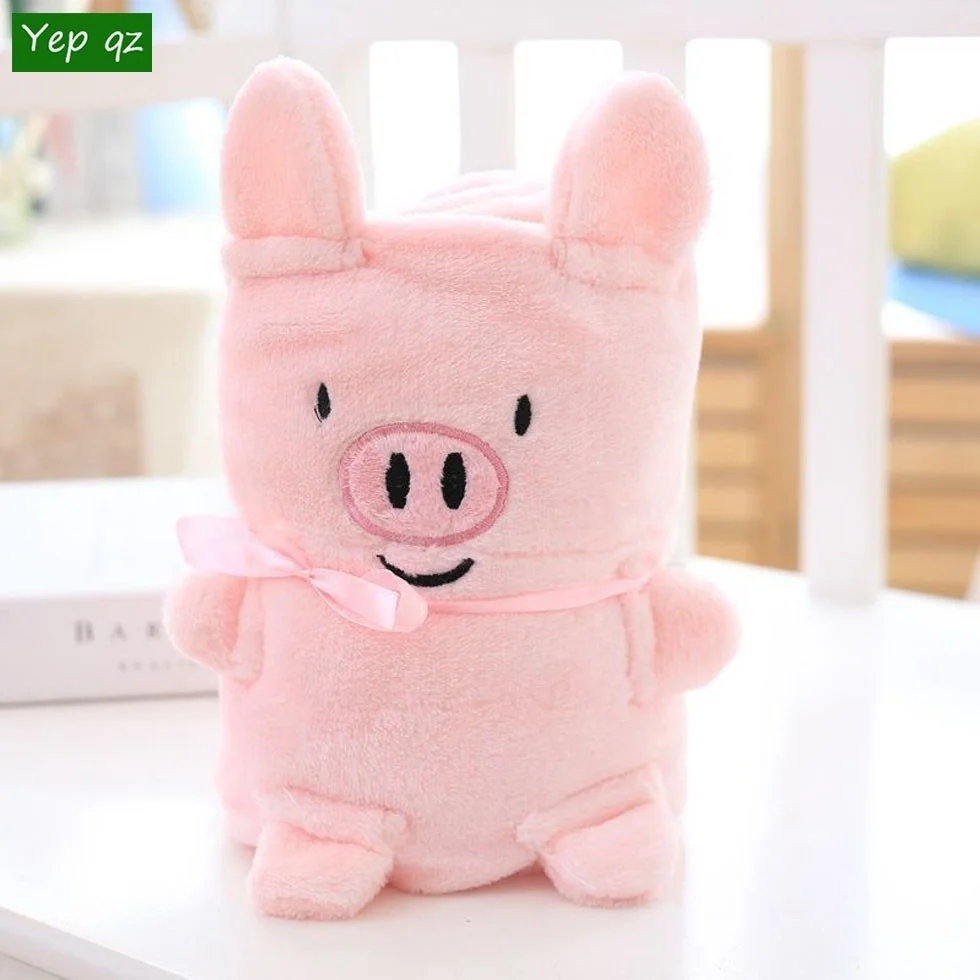 
Wholesale 2019 new stylish portable quilt for children custom animal baby blanket pillow cartoon 