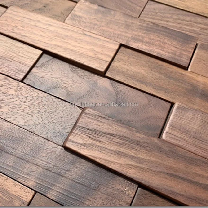 3D Interior Decoration Wallpaper Natural Wooden Wall Panel