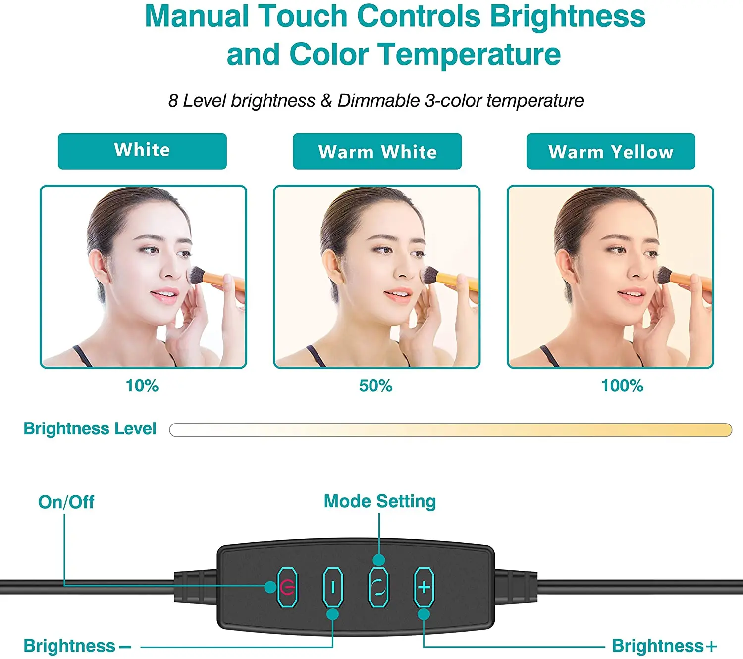 Wholesale Beauty 8 inch Photographic Selfie Led Ring Light With Tripod Stand For Live Stream Makeup Youtube Video