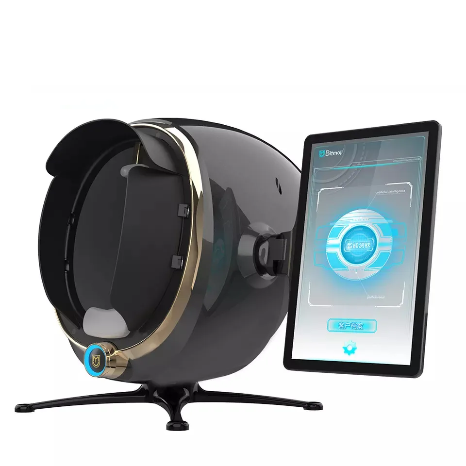 8 In1 Portable Wifi Smart Mirror Scanner 3d Facial Skin Analyzer Machine Digital Skin Beauty Analyzer Tester With Screen