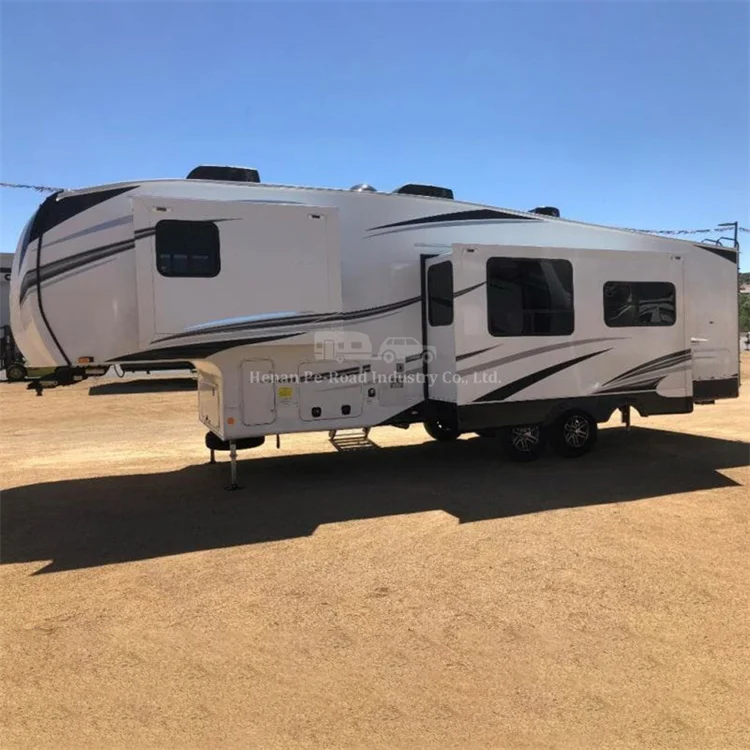 Large Size Luxury And High Quality 6-10 Person Mobile Motorhome Travel Trailer Camper Caravan 5Th Wheel Rv