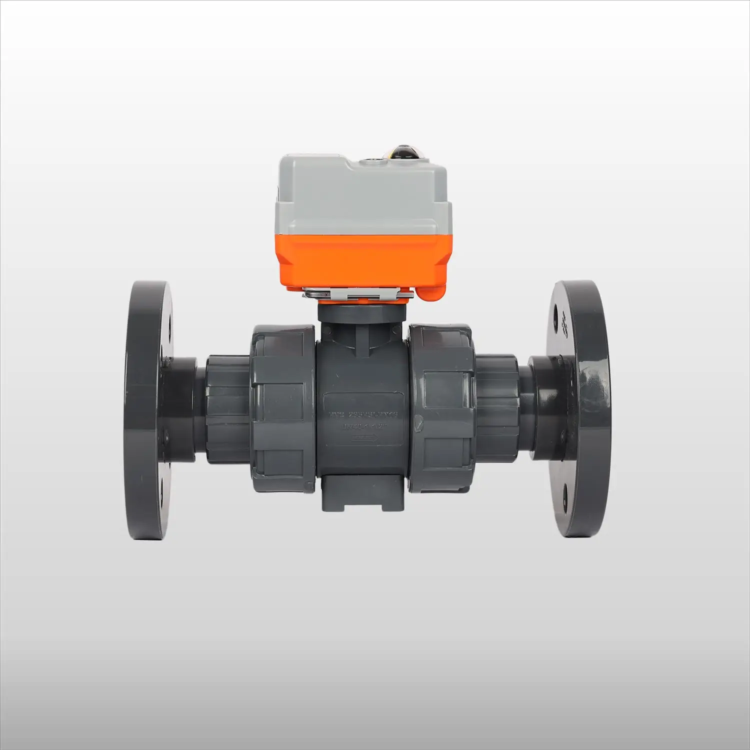 PVC UPVC 2 Way Flange Type Motorized Control Valve Electric Actuator China Water Valve 12V Electric Water Valve