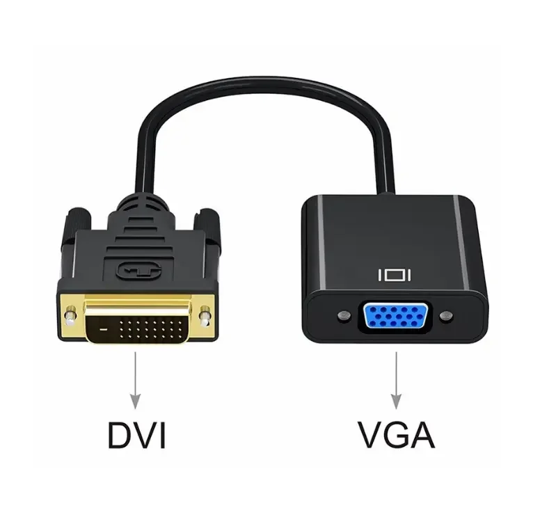 DVI-D 24+1 to VGA Active Adapter Converter 1080p Laptop computer monitor projector frequency dvi to vga adapter