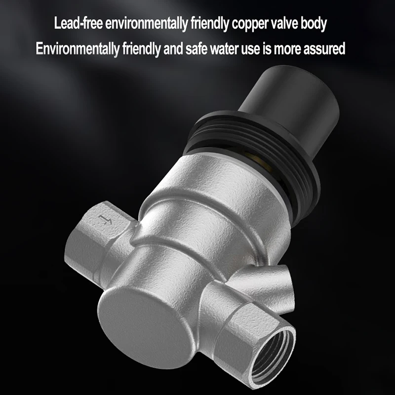 2024 New Manual voltage regulation Brass Water Pressure Regulator with Gauge Brass valve Water Pressure Regulator for home