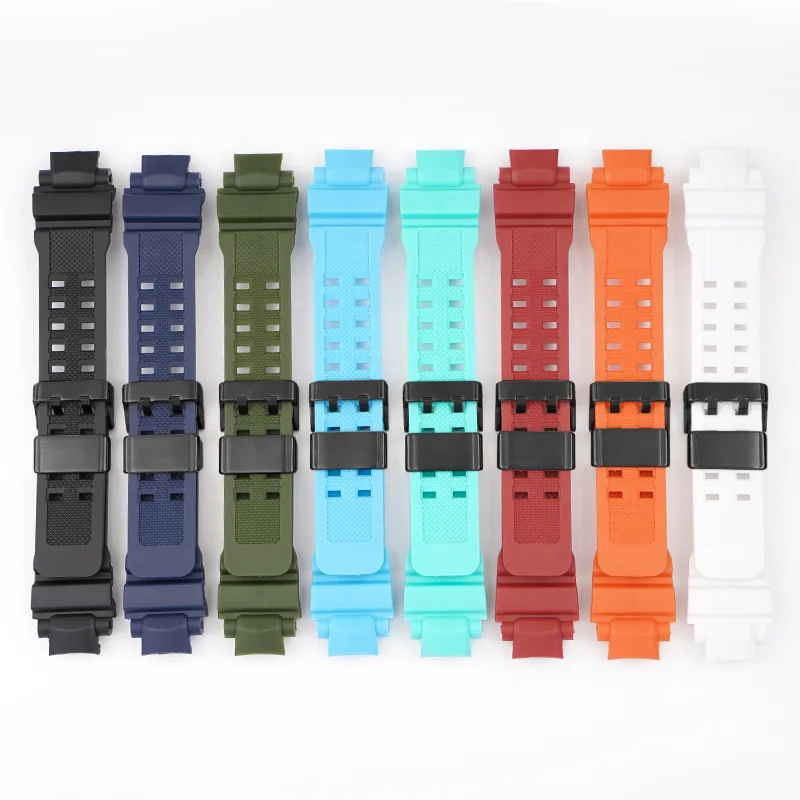 Resin Watch Strap For Casio  GA-1000/GW-4000G-1400/GW-A100 Replace TPU Wrist Band Belt Stainless Steel Buckle Accessories
