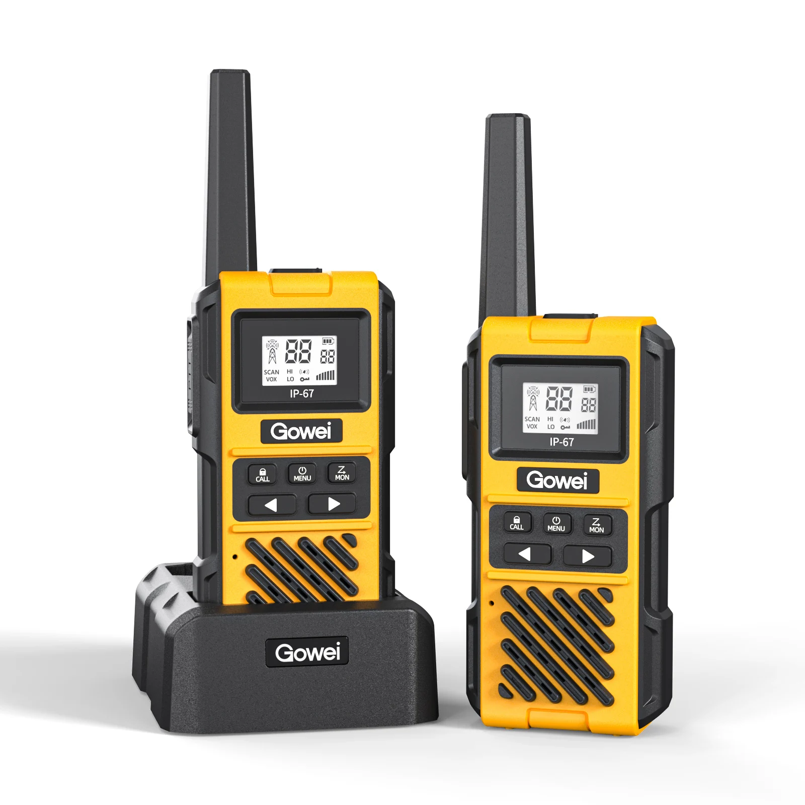 22 Channel IP67 Handheld 2 Way Radio Rechargeable with VOX,Two Way Radios Long Range Walkie Talkies