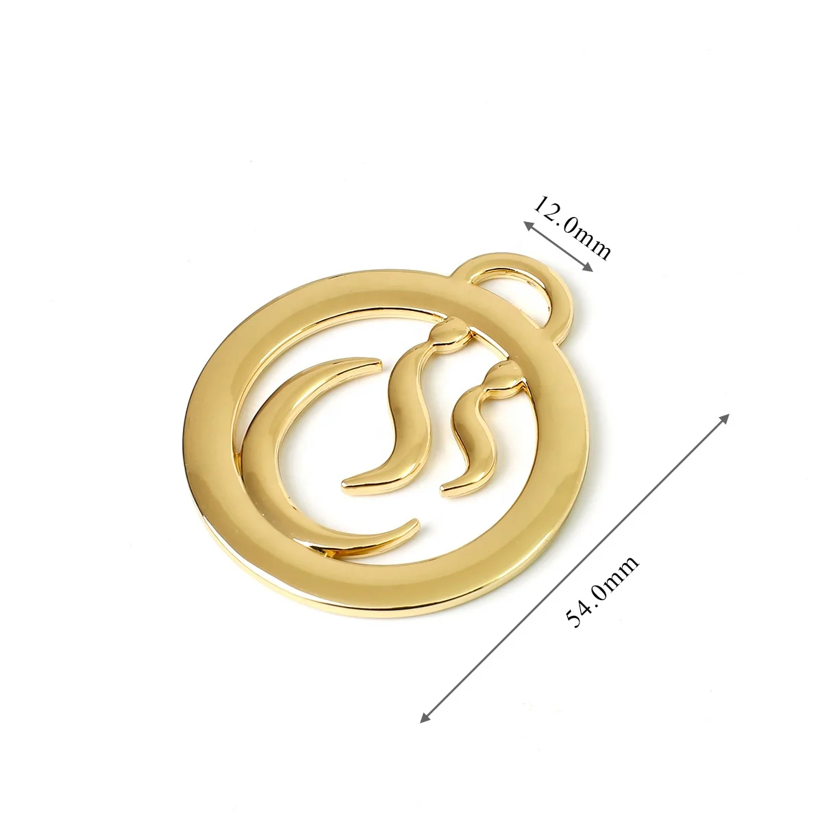 Luxury Bag Accessories Custom Metal Hanging Label  Hollow Shape Metal Brand Logo Label For Bag Garments And Perfume Bottles