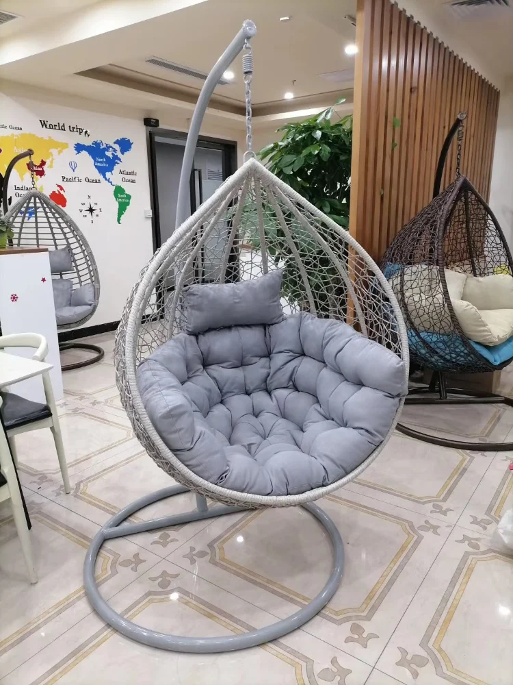 HHQQ-04Sturdy Garden Swing Egg Hanging Swing Chair for Indoor Outdoor
