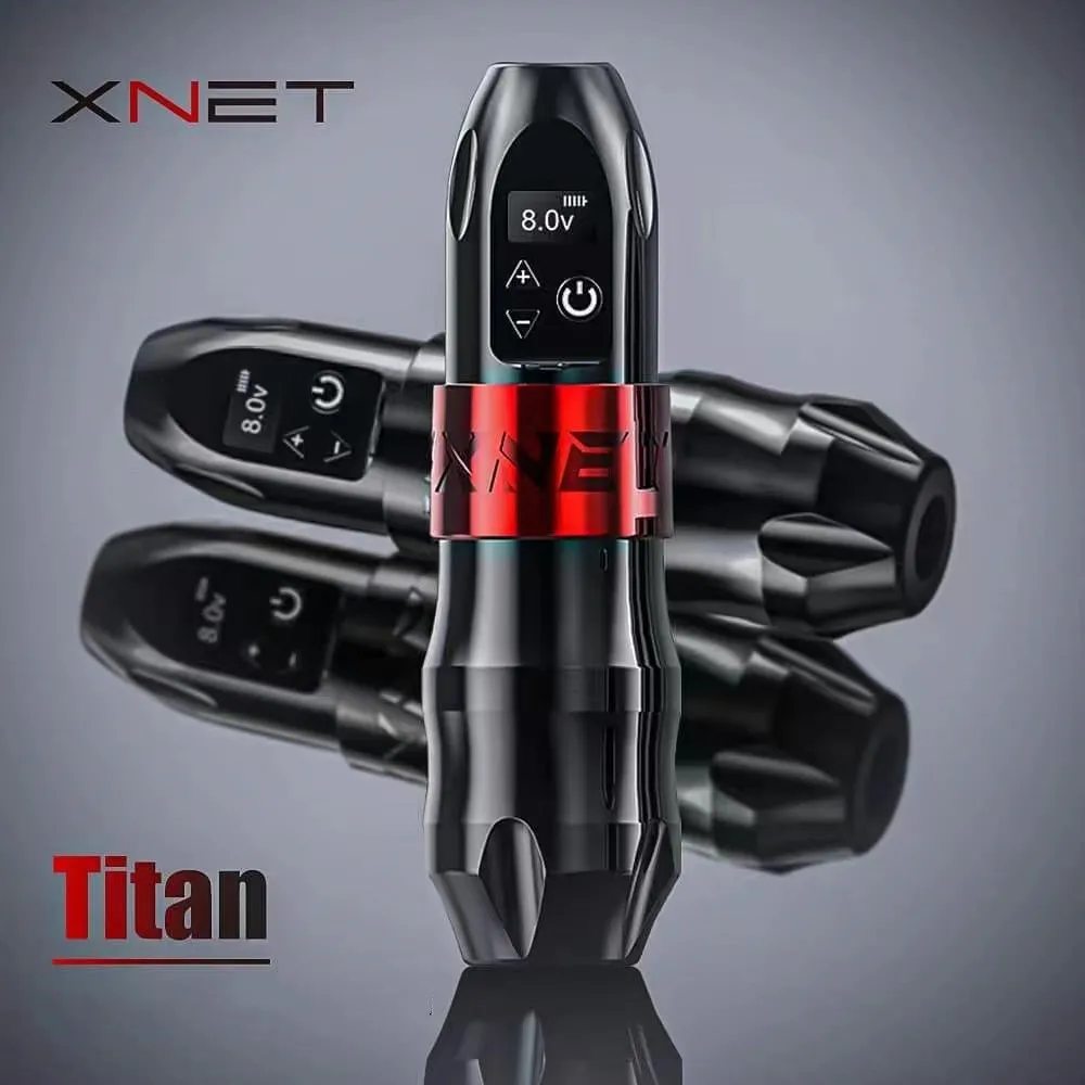 XNET Titan 2400 мАч мощный мотор профессиональный беспроводной роторный пистолет для татуировки с дополнительным захватом боди-арта