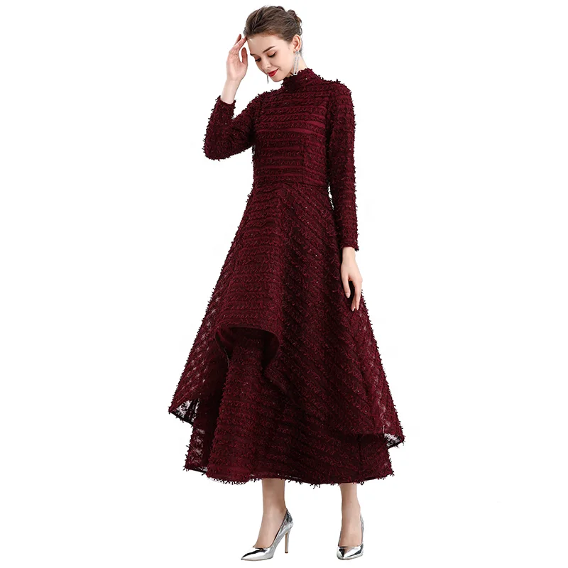 D132 custom odm oem low moq white elegant High Quality Fashion Elegant lace Evening prom Gown Dress for girl women lady