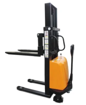 1 Ton 2 Ton Semi Electric Pallet Stacker  Forklift Stacker For Sale