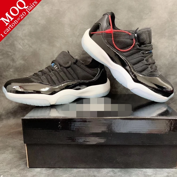 
Wholesale Men Fashion retro Black leather brand Sports Shoe 11 promotion gift basketball sneakers for man 