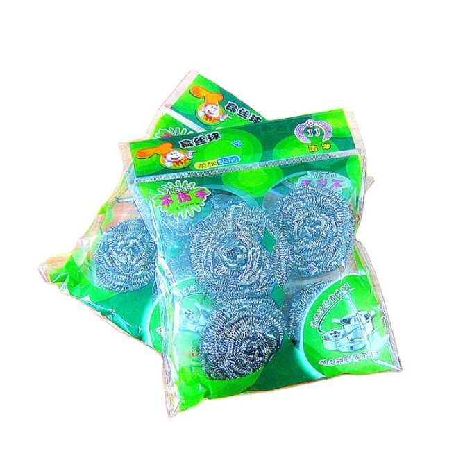 2024 hot sell new design wholesale household kitchen cleaning tools steel wool 4pcs set/6 pcs set