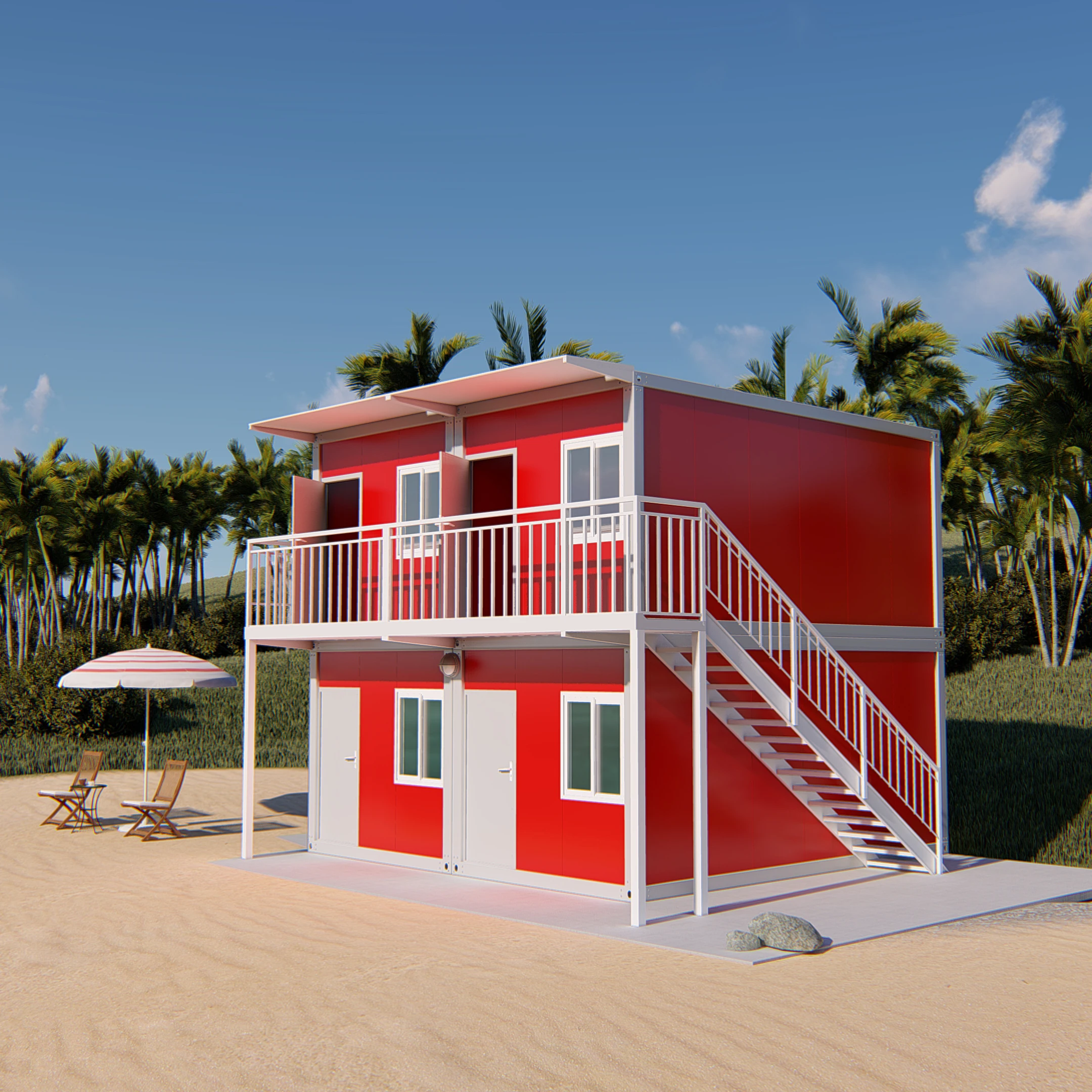 China factory customized service prefabricated container house with multiple styles and uses