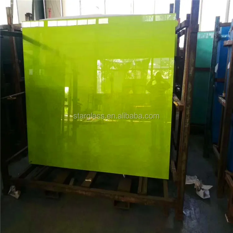 China Supplier Colored Back Painted Lacquered Glass Splashback