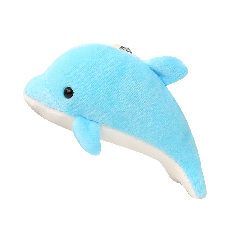Cute dolphin whale pendant Baby Blue Whale Shark pillow Ocean fish plush toy stuffed animal stuffed dolphin