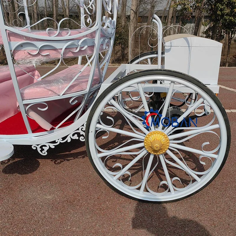 OEM Victoria Horse Carriages Vintage Sightseeing Tourist Electric Horse Carts Wagon Weeding Carriage for Sale