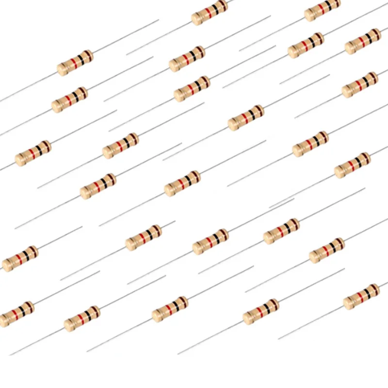 1/8 Вт 1/6 Вт 1/4 Вт 1/2 Вт 1 Вт 2 Вт 3 Вт 5 Вт 5% CP/CU провод, углеродный пленочный резистор 180 градусов