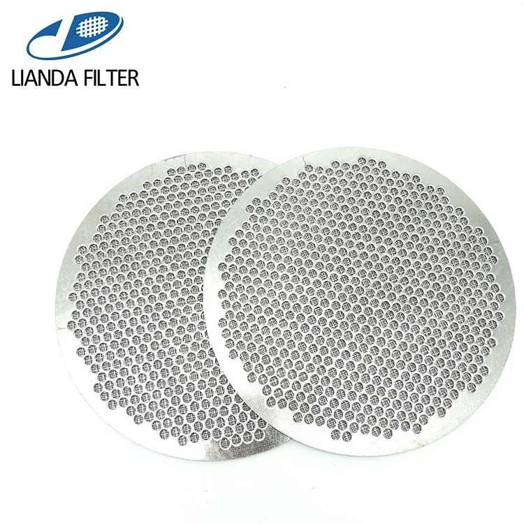 100 micron stainless steel perforated metal sintered wire mesh filter plate