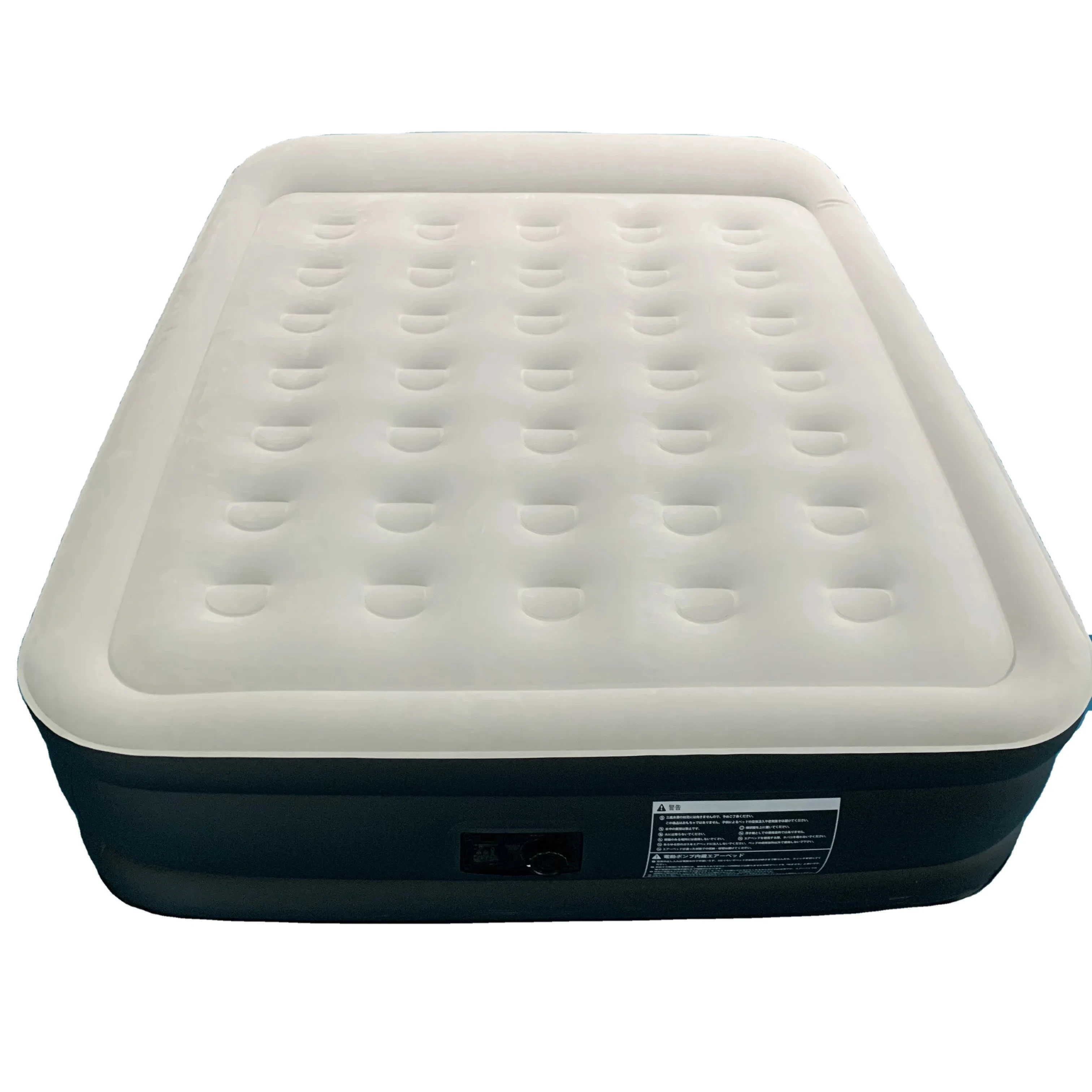 2024 New Built In Pump Automatic Inflatable Outdoor Waterproof Portable Flocking Air Camping Mattress