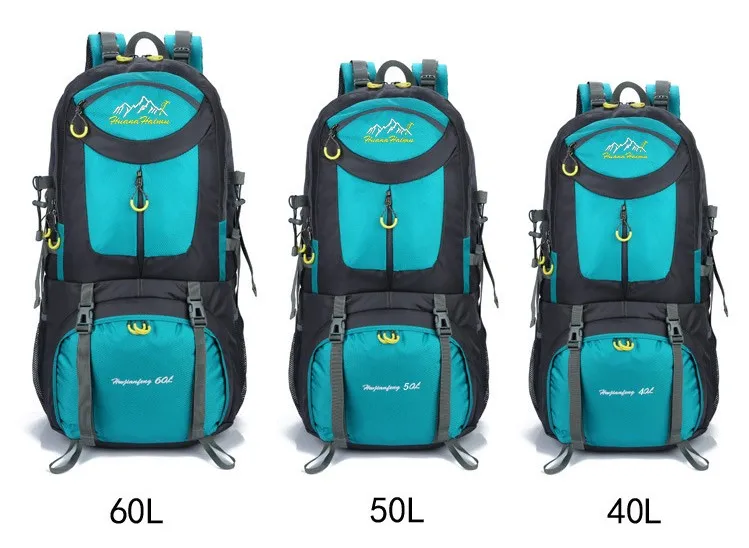 40L,50L,60L Outdoor Sport Travel Daypack for Climbing Touring Waterproof Lightweight Hiking Backpack