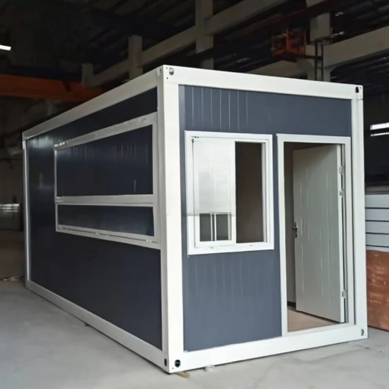 China 20ft foldable luxury prefabricated portable shipping prefab Booth coffee bar  container shop