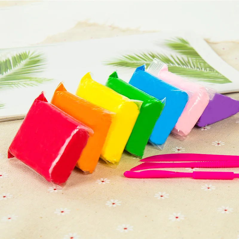 24 Colors Air Dry Clay Super Light Diy Explorative Educational Toy Soft Clay Polymer Mud