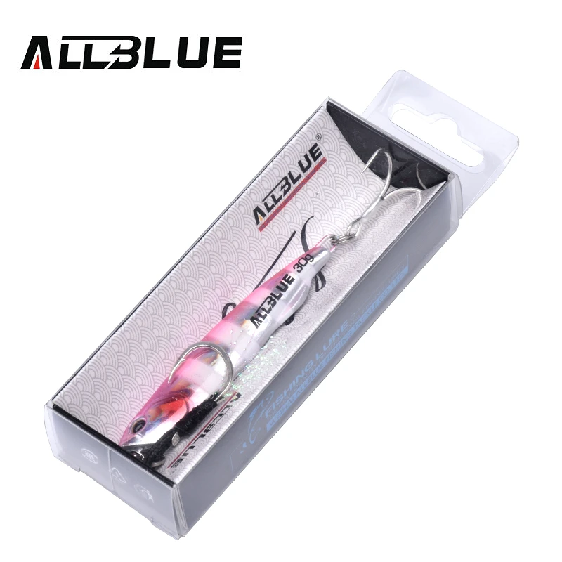 ALLBLUE 60g DRAGER SLIM Glow saltwater Fast Sinking Metal Fishing Jig