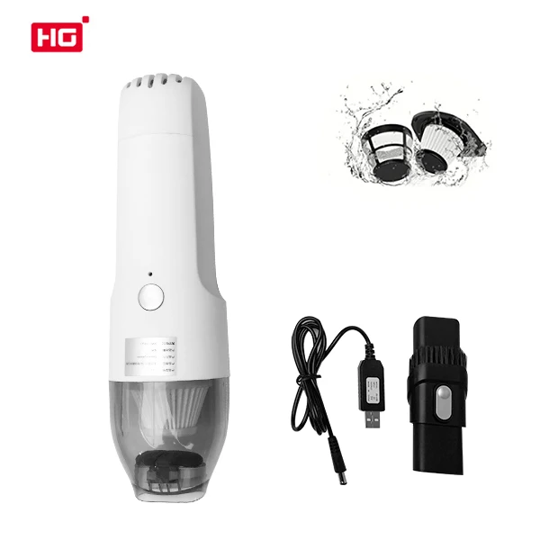 HG портативный ручной Пылесос аккумуляторный очиститель USB Перезаряжаемый ручной Мощное всасывание для автомобиля от шерсти домашних животных