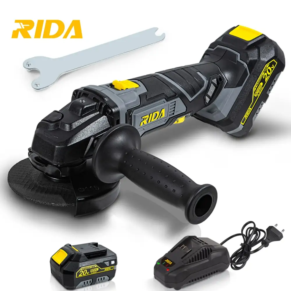 20V Cordless grinder Variable Speed Angle Grinder for Granite Concrete Floor Countertop Polishing Grinding