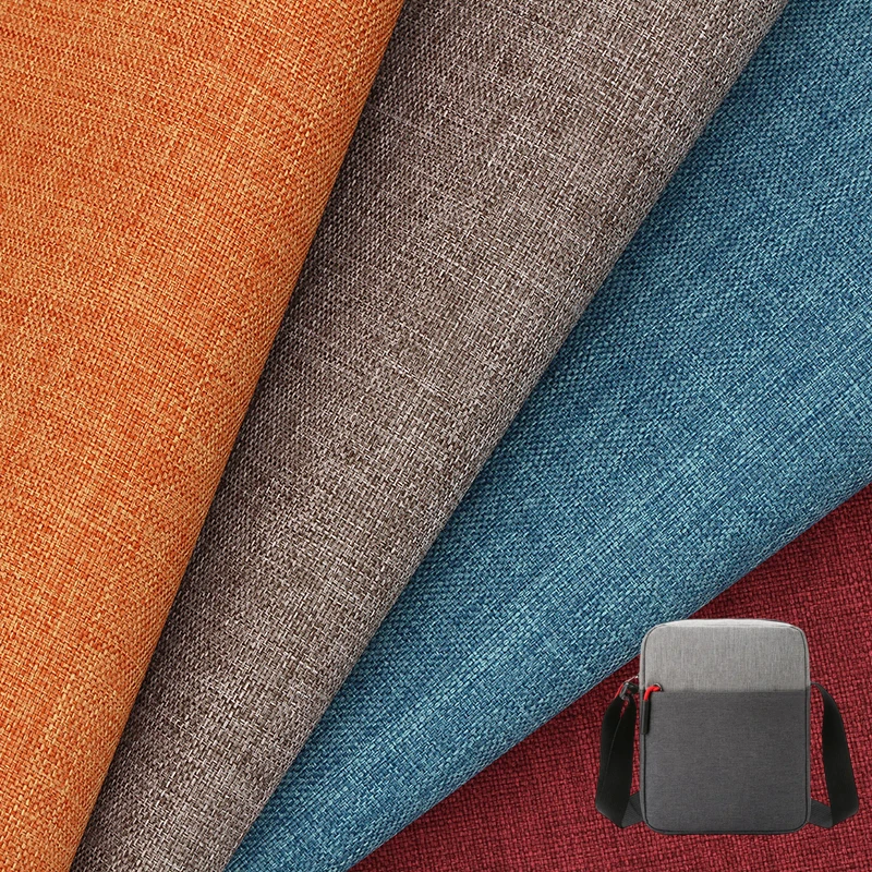 RPET pvc coated cationic two tone 600d recycled polyester backpack shoulder bag fabric