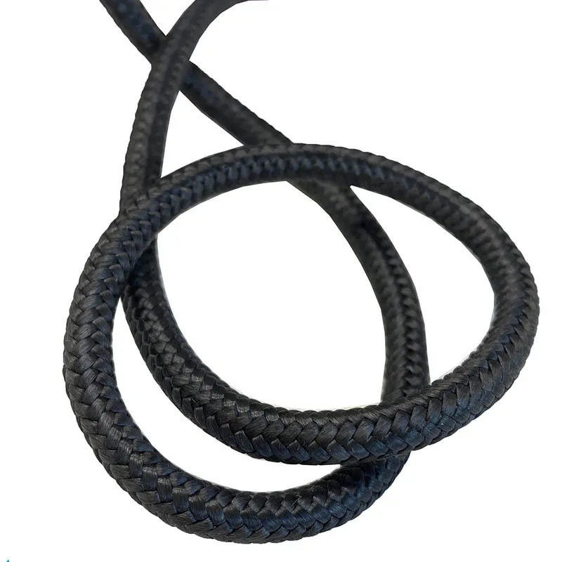 2.5mm uhmwpe rope 12 Strands Black Color  Synthetic Fiber Rope With High Breaking Load Paraglider Winch Towing Rope