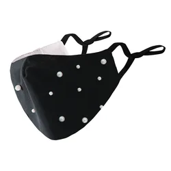 Wholesale Fashion Adult Insert 2.5PM Filter Dust-Proof Breathable Anti-Uv Adjustable Pearl Party Mask