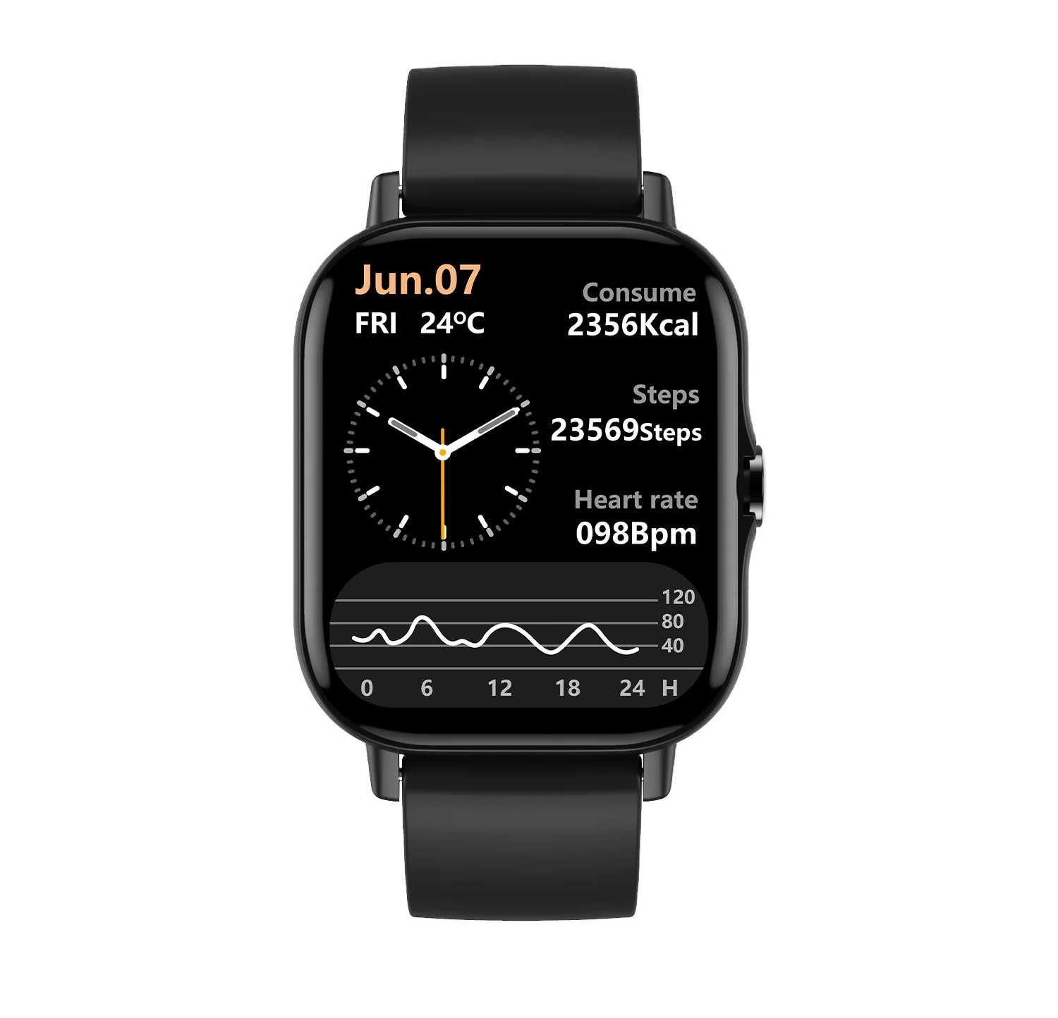 Manufacturer hot-selling smart watch DT94 unisex business model IP68 waterproof multi-color style sports smart watch